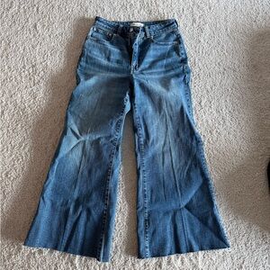 Madewell Curvy Flared Wide Leg Jeans